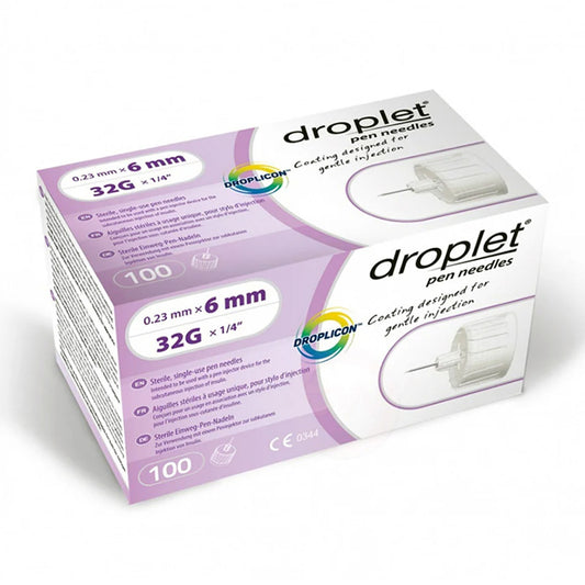 Droplet Pen Needles - 32G 6mm 100