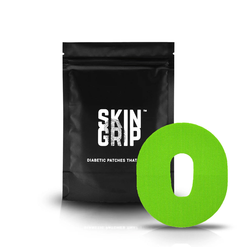 Skin Grip Dexcom G6 Green Adhesive Patches
