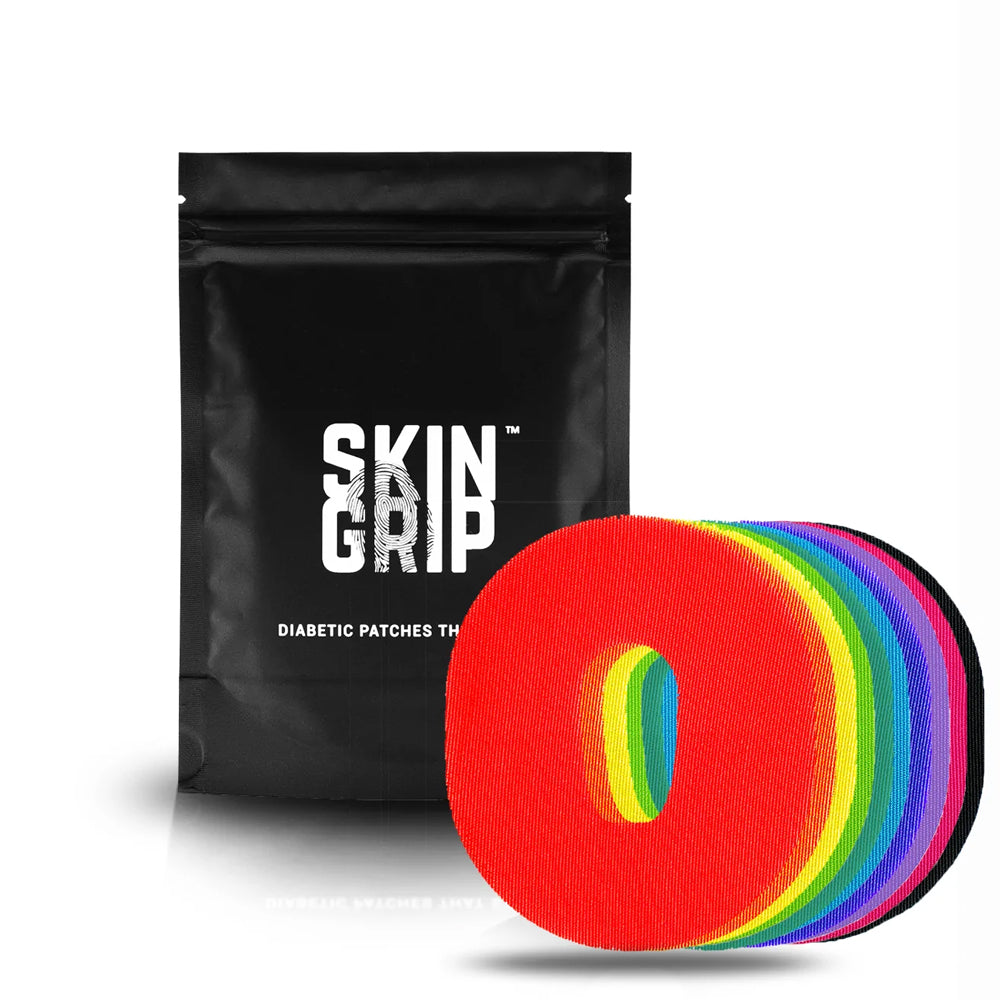 Skin Grip Dexcom G6 Rainbow Pack Adhesive Patches