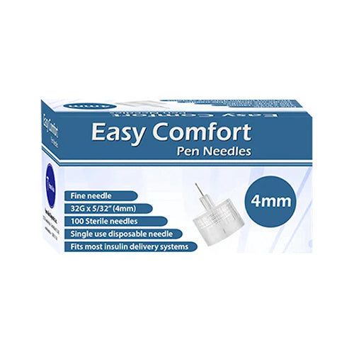 Easy Comfort Pen Needles - 32G 4mm 100ct