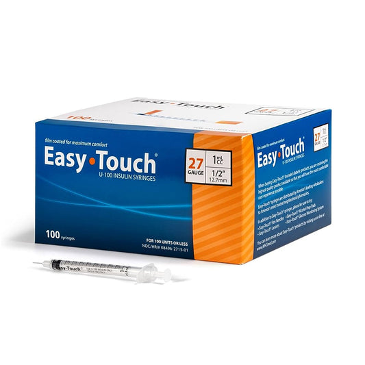 EasyTouch Insulin Syringes - 27G 1cc 5/8" 100ct