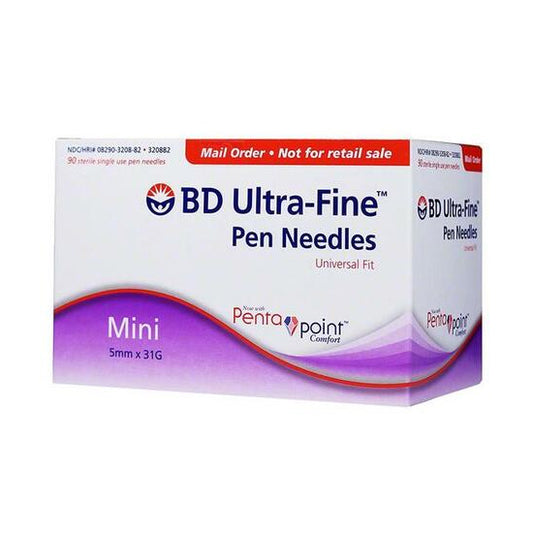 BD Ultra-Fine Mini Pen Needles - 31G 5mm 90ct