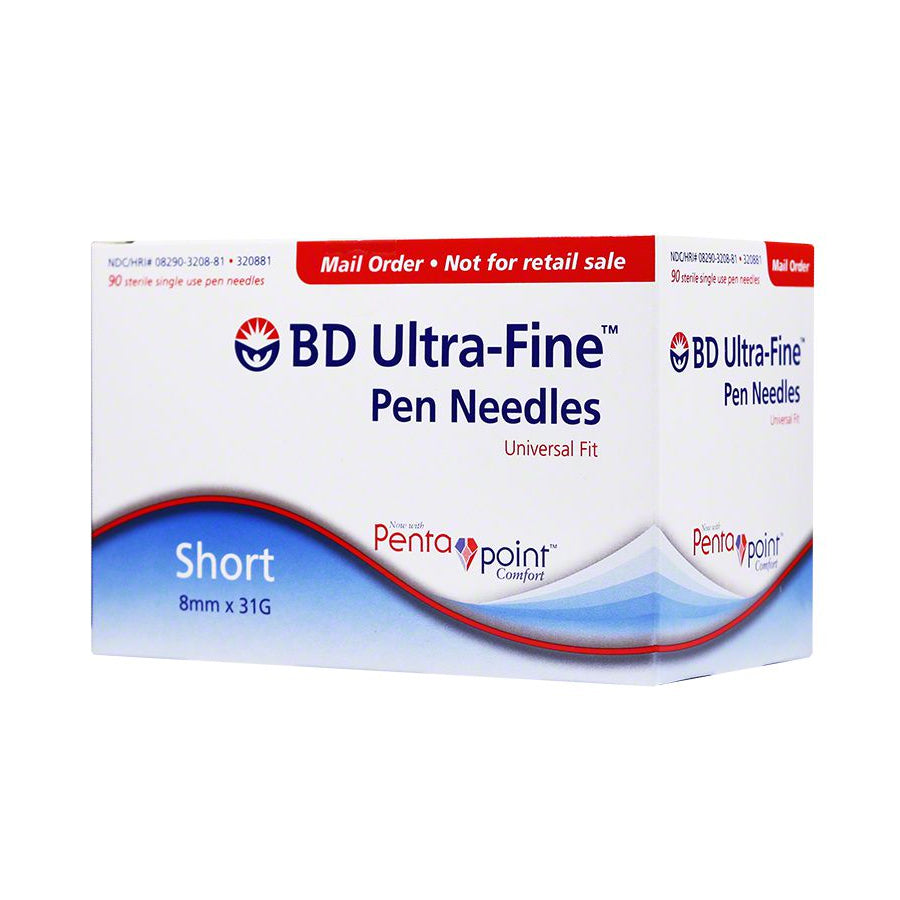 BD Ultra-Fine Short Pen Needles - 31G 8mm 90ct