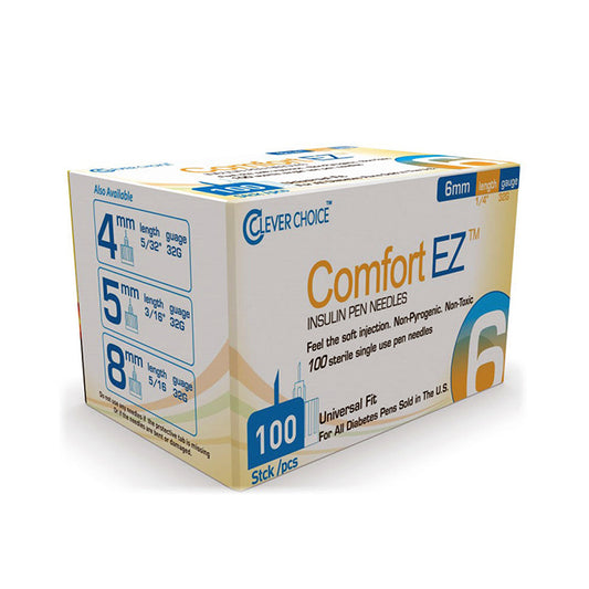 Clever Choice Comfort EZ Pen Needles - 32G 6mm