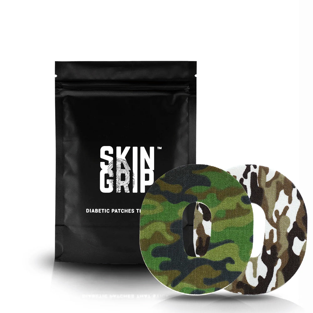 Skin Grip Dexcom G6 Camo Adhesive Patches