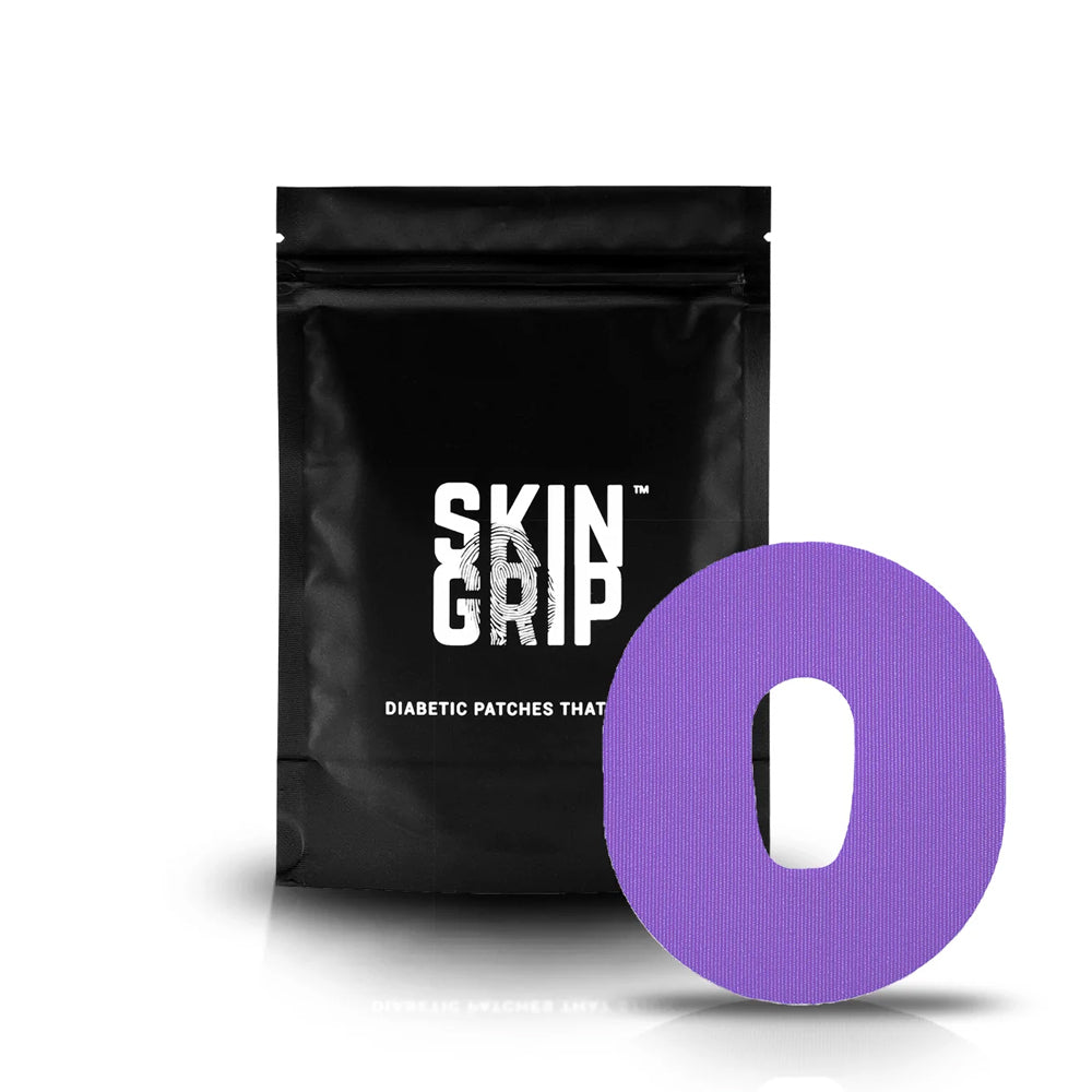Skin Grip Dexcom G6 Purple Adhesive Patches