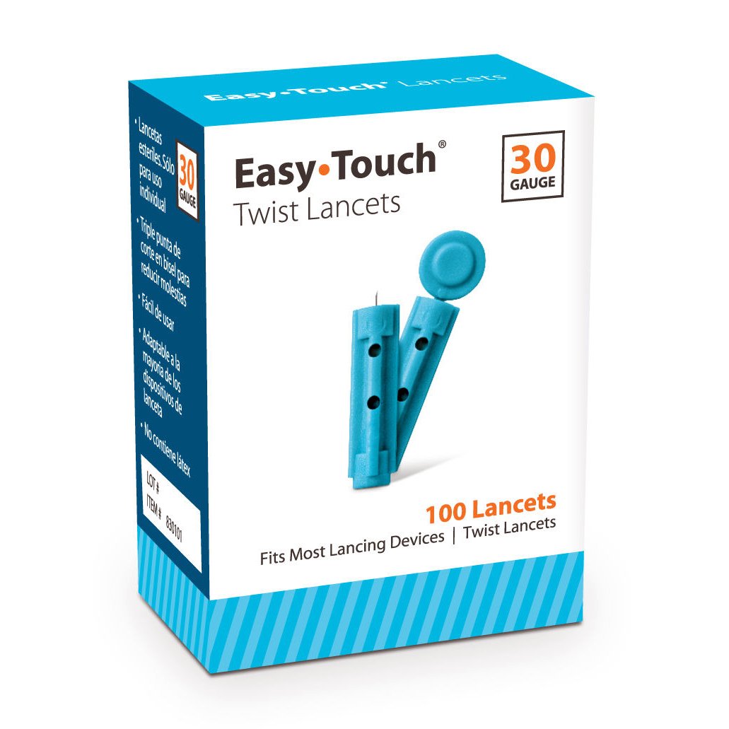 EasyTouch Universal Twist Lancets - 30G