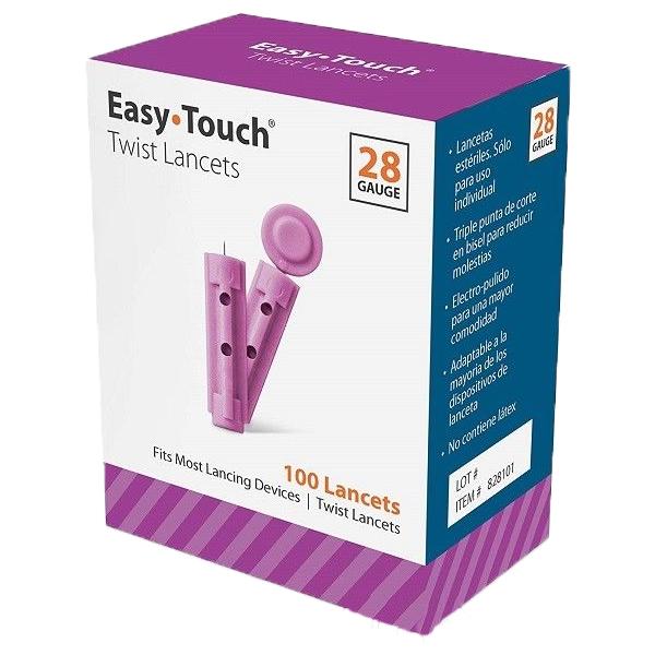 EasyTouch Universal Twist Lancets - 28G