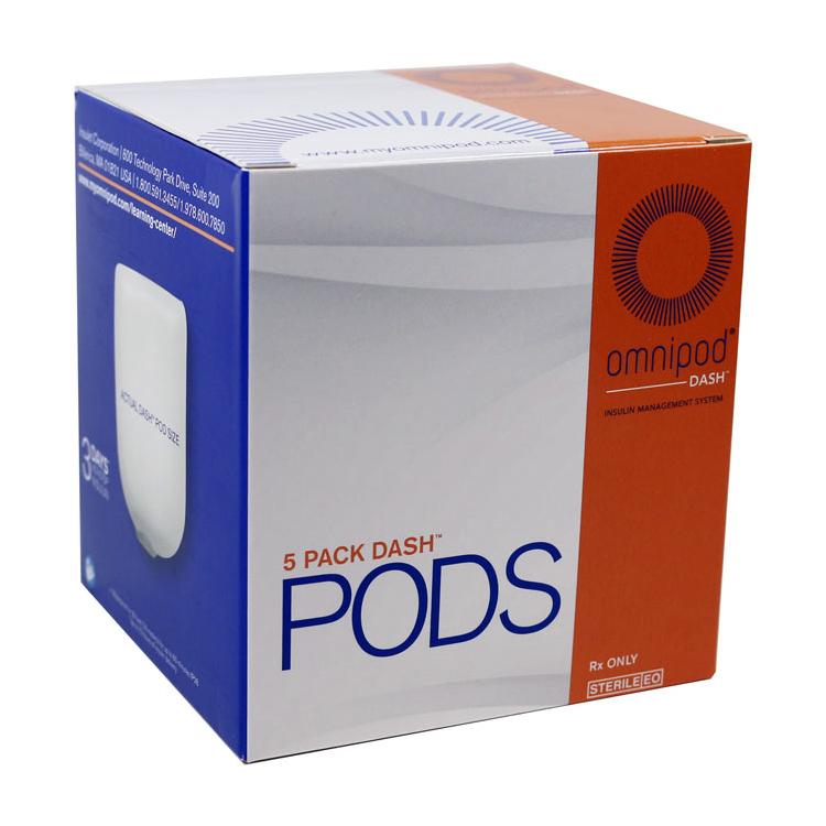 Omnipod Dash Pods for the Omnipod Dash System - 5 Pack