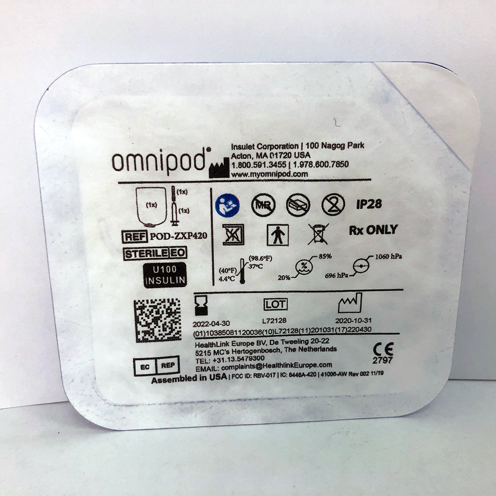 Single OmniPod Pod - Back Side