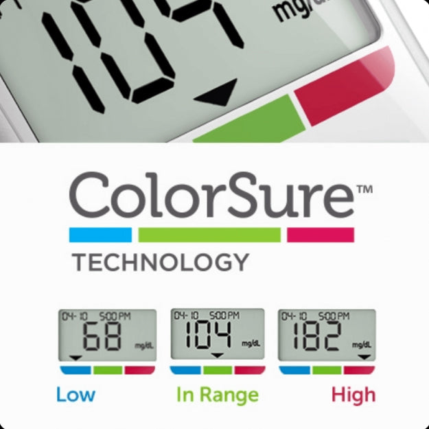 OneTouch Verio Flex Meter ColorSure® technology